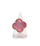 FIORI Ring zilver rose verguld - Kleur: Deep Pink